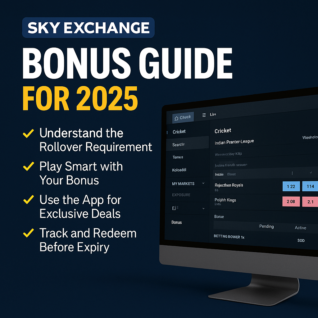 Sky Exchange bonus guide 2025 with betting tips and desktop interface